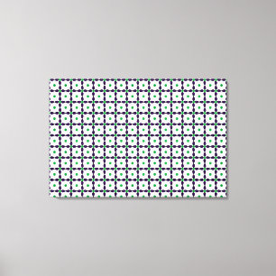 Gemstone Art, Green en Paars Canvas Afdruk