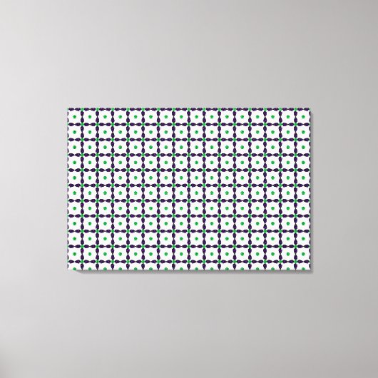 Gemstone Art, Green en Paars Canvas Afdruk (Voorkant)