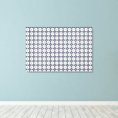 Gemstone Art, Green en Paars Canvas Afdruk (Insitu (Houten vloer))