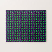 Gemstone Art, Green en Paars Legpuzzel (Horizontaal)