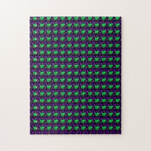 Gemstone Art, Green en Paars Legpuzzel (Verticaal)