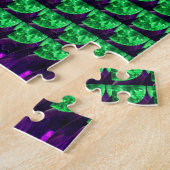 Gemstone Art, Green en Paars Legpuzzel (Zijkant)
