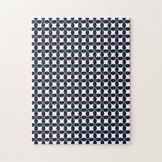 Gemstone Art, Green en Paars Legpuzzel (Verticaal)