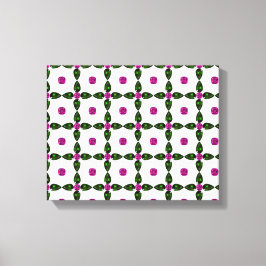 Gemstone Art, Paars groen Canvas Afdruk