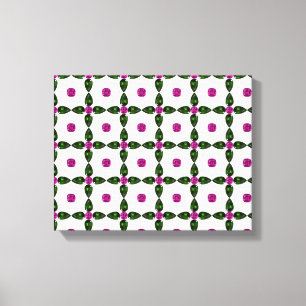 Gemstone Art, Paars groen Canvas Afdruk
