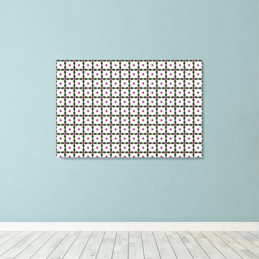 Gemstone Art, Paars groen Canvas Afdruk (Insitu (Houten vloer))