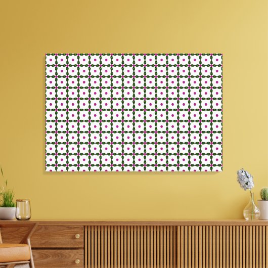 Gemstone Art, Paars groen Canvas Afdruk (Insitu (Woonkamer))