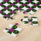 Gemstone Art, Paars groen Legpuzzel (Zijkant)