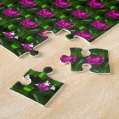 Gemstone Art, Paars groen Legpuzzel (Zijkant)