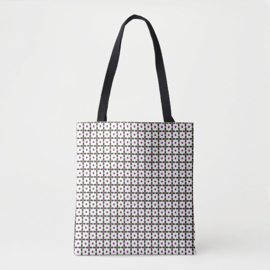 Gemstone Art, Paars groen Tote Bag (Voorkant)