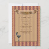 Gemstone Backing Vaderdag Invitation Kaart (Voorkant)