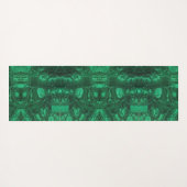 Gemstone Bright Green Abstract Pattern Gem Yogamat (Achterkant (horizontaal))