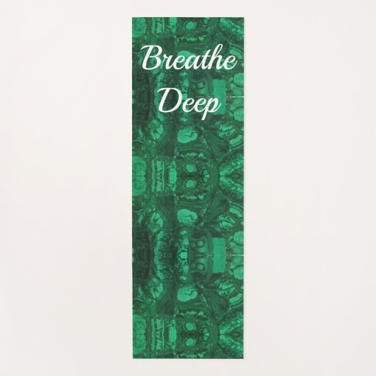 Gemstone Bright Green Abstract Pattern Gem Yogamat (Voorkant)