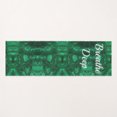 Gemstone Bright Green Abstract Pattern Gem Yogamat (Voorkant (horizontaal))
