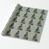 Gemstone Buddha wrapping Paper Cadeaupapier (Uitgerold)