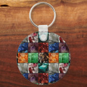 Gemstone Collage Sleutelhanger (Voorkant)