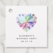 Gemstone Damask Bedankjes Labels (Voorkant)