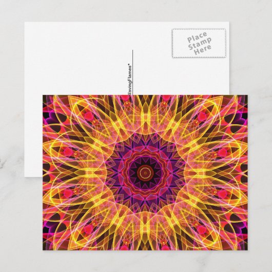 Gemstone Dream kaleidoscope Briefkaart (Voorkant / Achterkant)