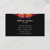 Gemstone Dream -Mandala- Visitekaartje (Achterkant)