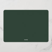 Gemstone | Enkelvoudige foto geometrisch Folie Feestdagenkaart (Achterkant)