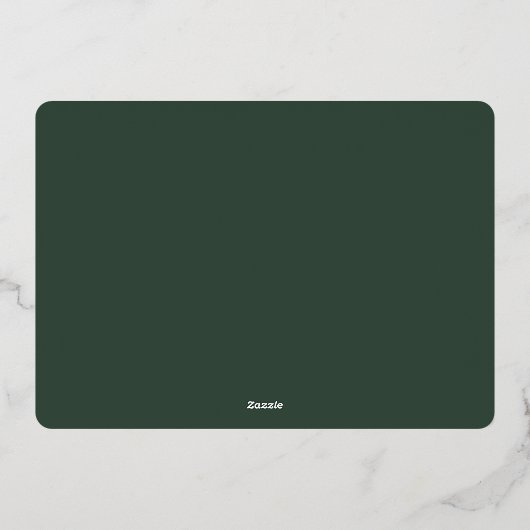 Gemstone | Enkelvoudige foto geometrisch Folie Feestdagenkaart (Achterkant)