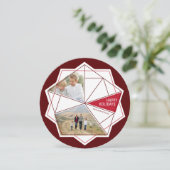 Gemstone Facets Non-Traditional Holiday Photo Card Feestdagenkaart (Staand voorkant)