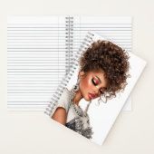 Gemstone Glow Glam Girl Spiral Notebook Notitieboek (Binnen)