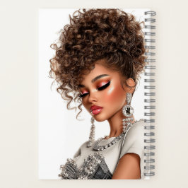 Gemstone Glow Glam Girl Spiral Notebook Notitieboek