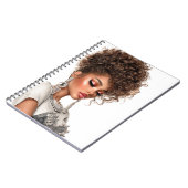 Gemstone Glow Glam Girl Spiral Photo Notebook Notitieboek (Linkerzijde)
