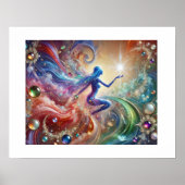 Gemstone Harmony: Waterverf Wonder Poster (Voorkant)