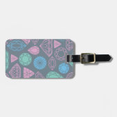 Gemstone Icon Pattern Bagagelabel (Voorkant horizontaal)
