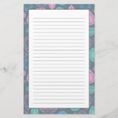 Gemstone Icon Pattern Briefpapier (Voorkant)