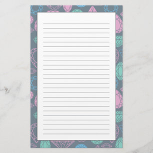 Gemstone Icon Pattern Briefpapier