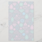Gemstone Icon Pattern Briefpapier (Voorkant)