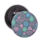 Gemstone Icon Pattern Button Flesopener (Voorkant)