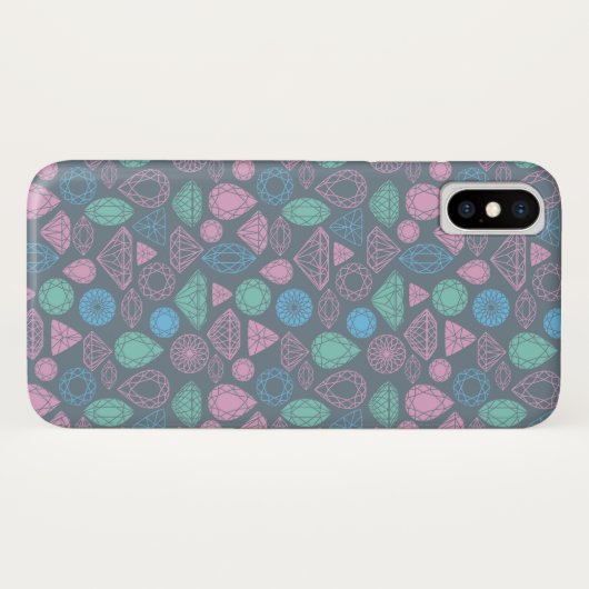 Gemstone Icon Pattern Case-Mate iPhone Case (Achterkant (horizontaal))
