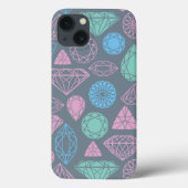 Gemstone Icon Pattern Case-Mate iPhone Case (Achterkant)