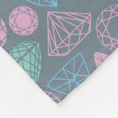 Gemstone Icon Pattern Fleece Deken (Hoek)