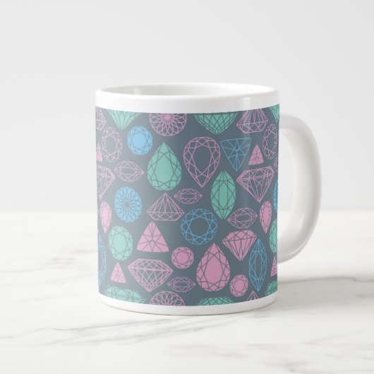 Gemstone Icon Pattern Grote Koffiekop (Voorkant rechts)