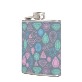 Gemstone Icon Pattern Heupfles (Links)