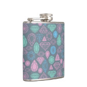 Gemstone Icon Pattern Heupfles (Rechts)