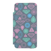 Gemstone Icon Pattern Incipio iPhone Portemonnee Hoesje (Voorkant Agenda)