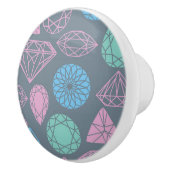 Gemstone Icon Pattern Keramische Knop (Rechts)