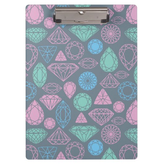 Gemstone Icon Pattern Klembord (Voorkant)