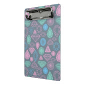 Gemstone Icon Pattern Mini Klembord (Angled2)