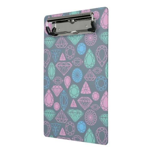 Gemstone Icon Pattern Mini Klembord (Angled2)