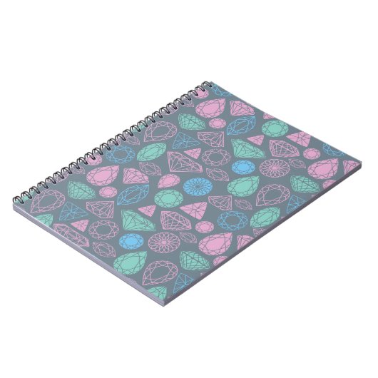 Gemstone Icon Pattern Notitieboek (Linkerzijde)