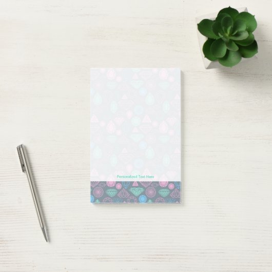 Gemstone Icon Pattern Post-it® Notes (Kantoor)