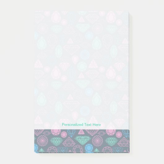 Gemstone Icon Pattern Post-it® Notes (Voorkant)