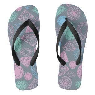 Gemstone Icon Pattern Teenslippers